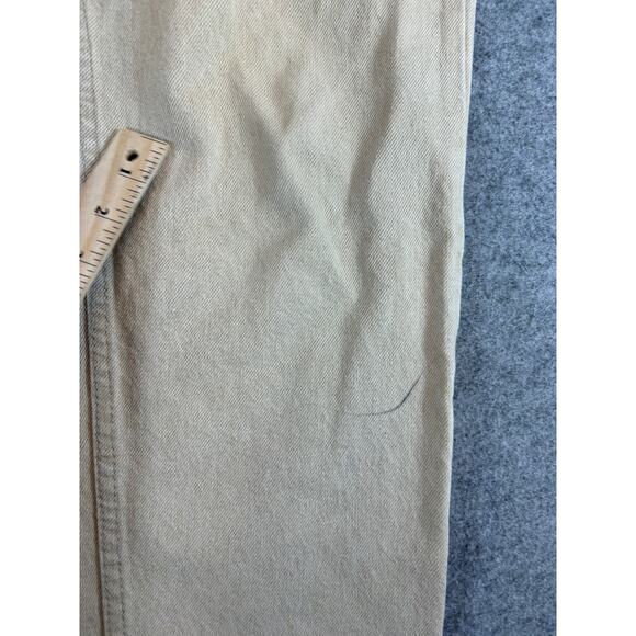 Levis 550 Jeans Men 33x34 Beige Denim Relaxed Fit Straight Leg Orange Tab Grunge - Picture 6 of 13
